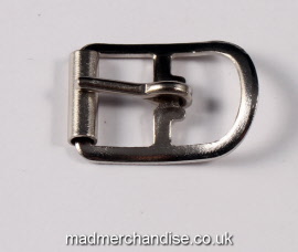Mad Merchandise Shoe Buckle with Roller - Nickle Plate