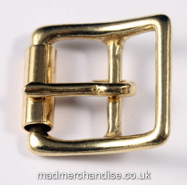 Mad Merchandise Solid Brass Buckle with Roller